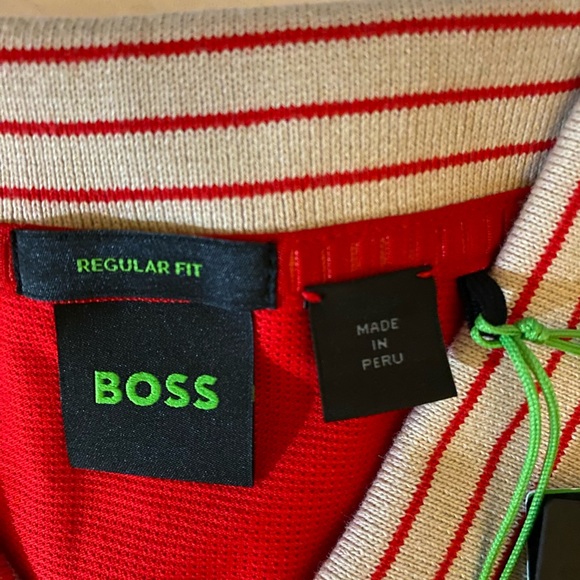 Huggo Boss cotton-pique polo shirt/ large/ regular fit/ Authentic/ logo … - Picture 7 of 9